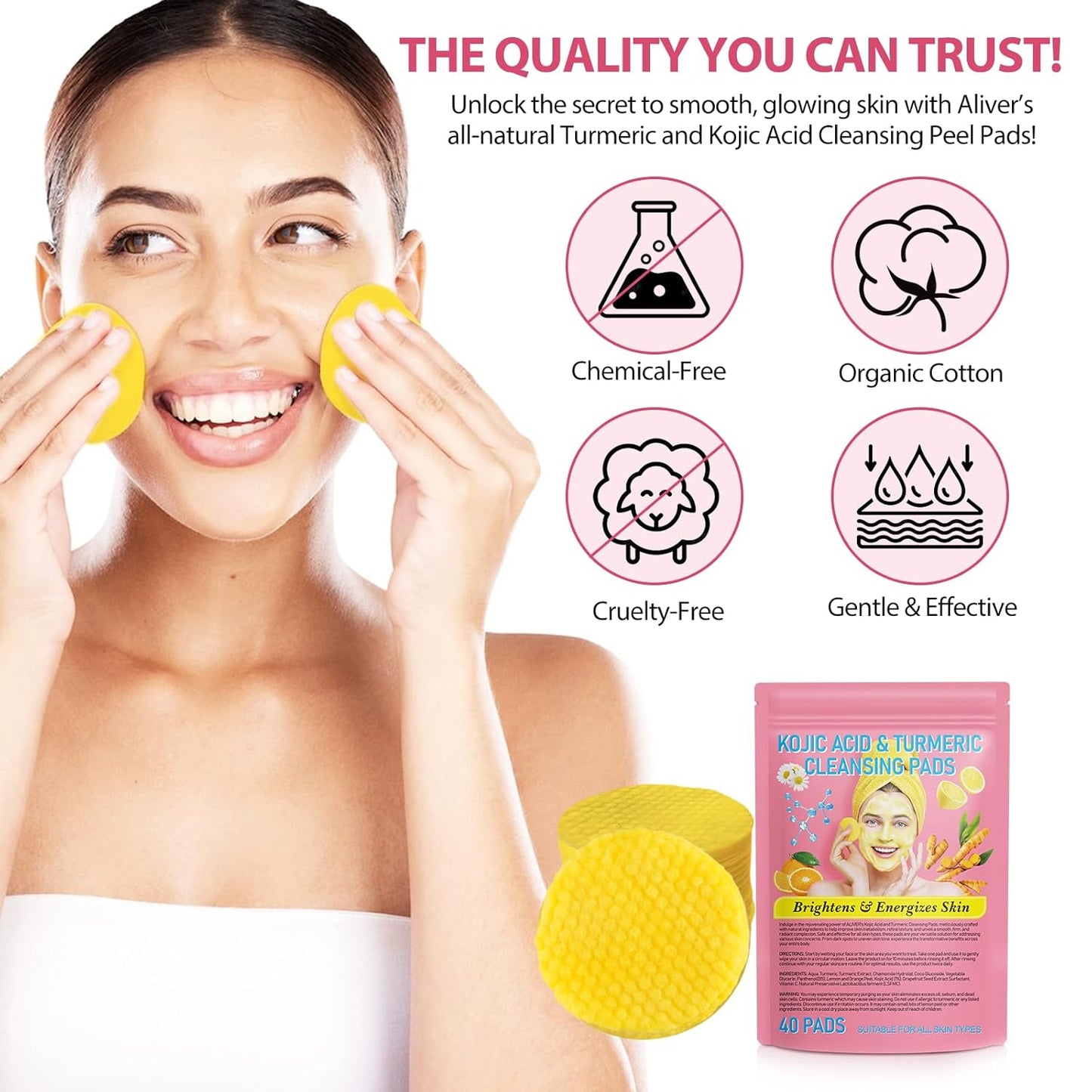 GlowTurm™ Turmeric Cleansing Pads